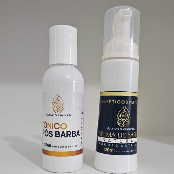 Kit Espuma de Barbear e Tônico Pós-Barba Aromas & Essenciais