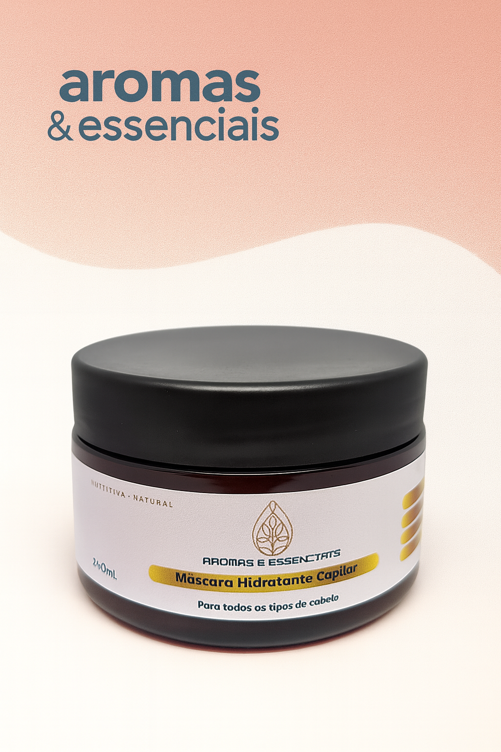 MÁSCARA HIDRATANTE CAPILAR – Nutritiva e Natural - Imagem 3